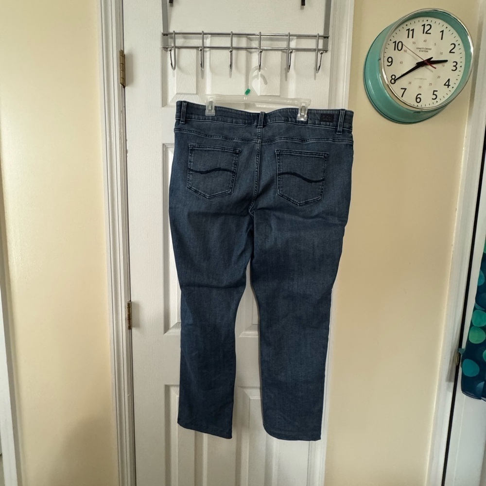 Classic lee stretch Blue Straight Leg Jeans 20w - Picture 6 of 7